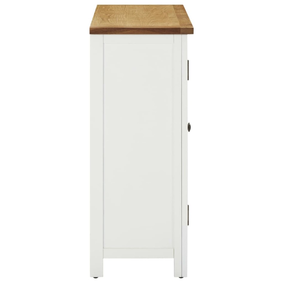 Mueble botellero de madera maciza de roble 80x32x80