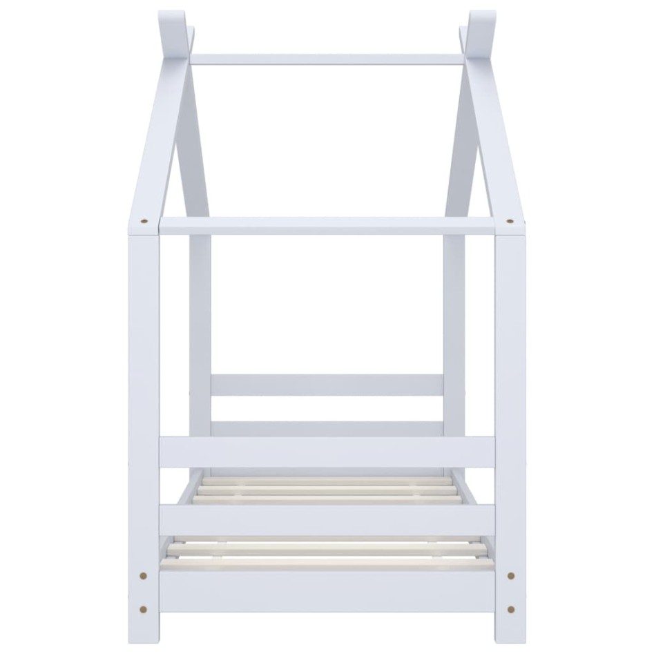 Estructura de cama infantil madera maciza pino blanco 70x140