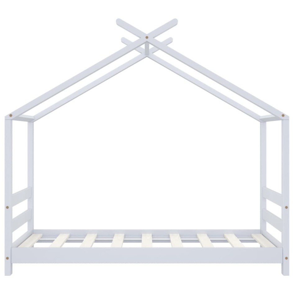 Estructura de cama infantil madera maciza pino blanco 70x140