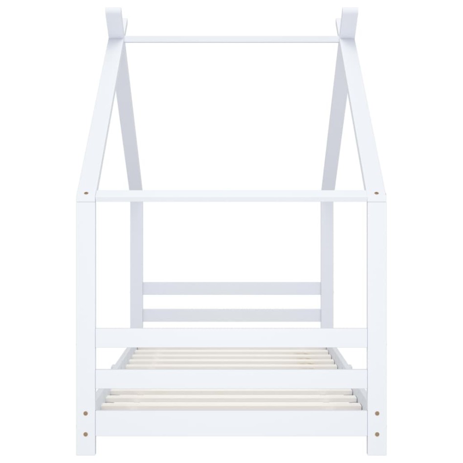 Estructura de cama infantil madera maciza pino blanco 90x200