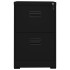 Armario archivador de acero negro 46x62x72,5