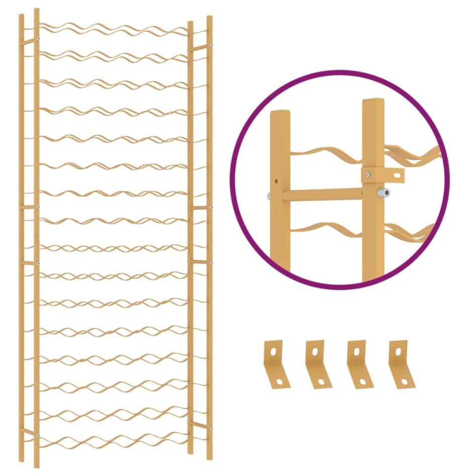 Botellero para 96 botellas de metal