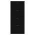 Mueble zapatero madera contrachapada negro 63x24x147