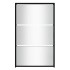 Mueble zapatero con espejo 3 niveles negro 63x17x102,5
