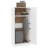Armario de madera contrachapada blanco 80x52x180