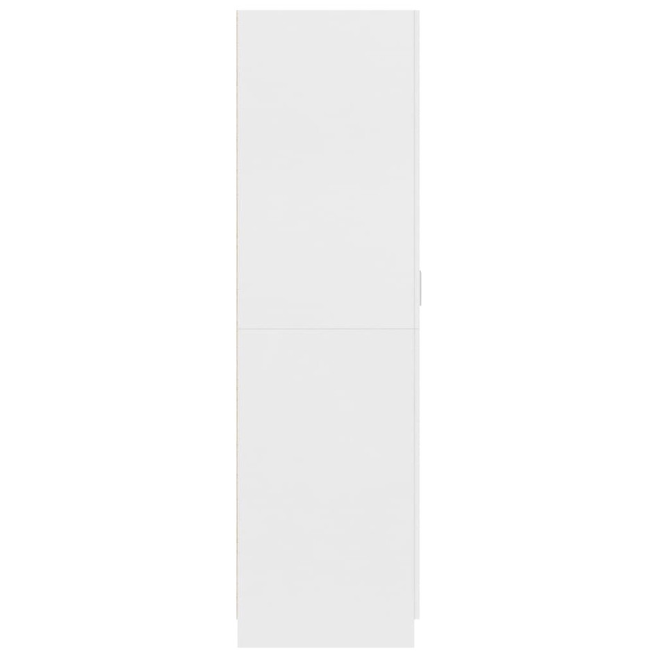 Armario de madera contrachapada blanco 80x52x180