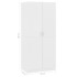 Armario de madera contrachapada blanco 80x52x180