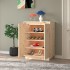 Armario zapatero de madera maciza de pino 60x35x80
