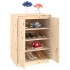 Armario zapatero de madera maciza de pino 60x35x80