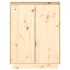 Armario zapatero de madera maciza de pino 60x35x80