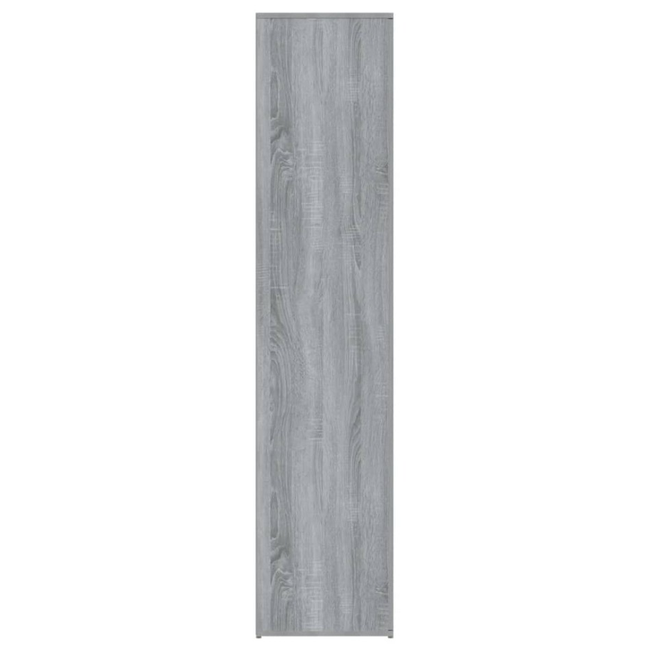 Mueble zapatero madera contrachapada gris sonoma 80x39x178