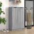 Mueble zapatero madera contrachapada gris Sonoma 59x35x100