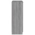 Mueble zapatero madera contrachapada gris Sonoma 59x35x100