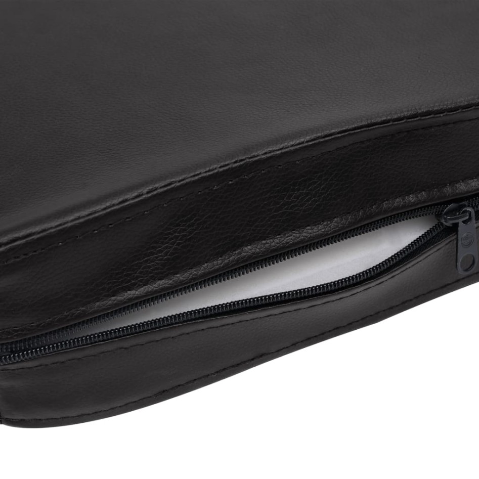 Sofá para perros cuero sintético negro 80x50x40