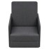Sillón convertible en cama tela gris