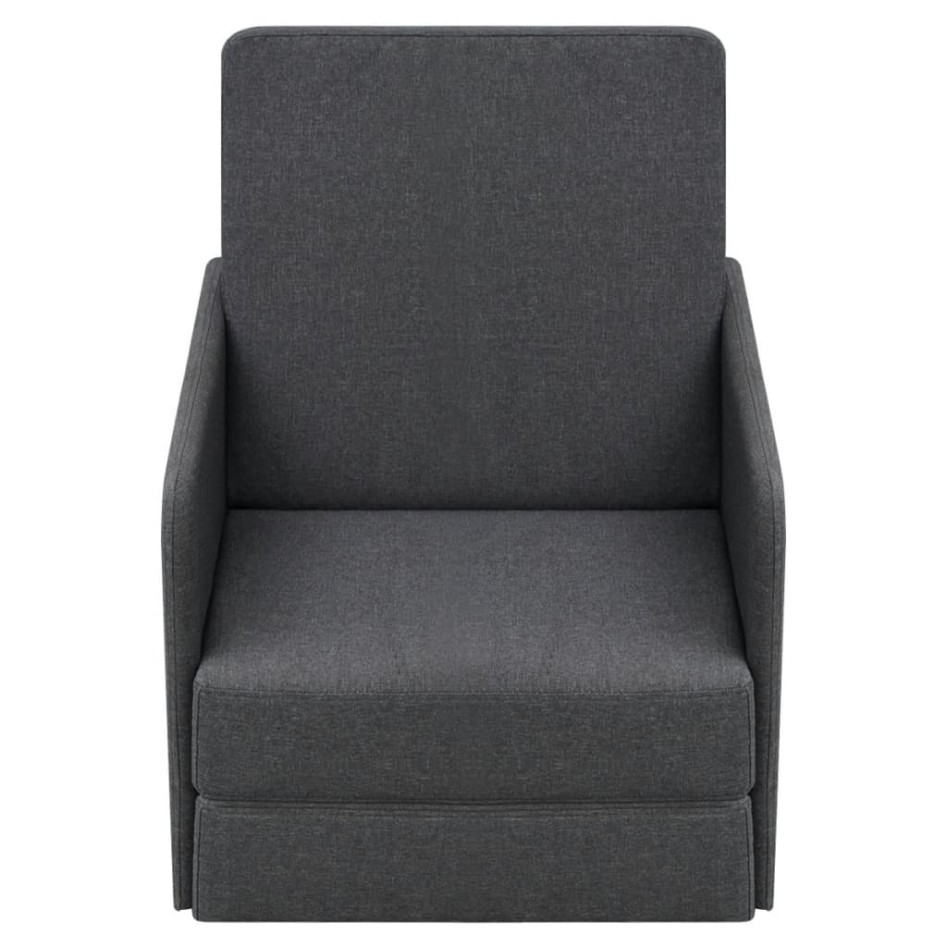 Sillón convertible en cama tela gris