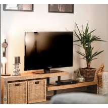 Mueble para TV de madera maciza de mango Dual