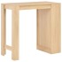Mesa alta de cocina con estantería color roble 110x50x103
