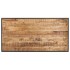 Mesa de comedor de madera maciza de mango rugosa 140