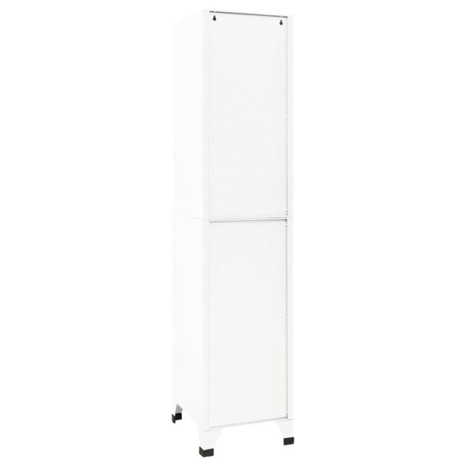 Taquilla de acero blanco 38x45x180