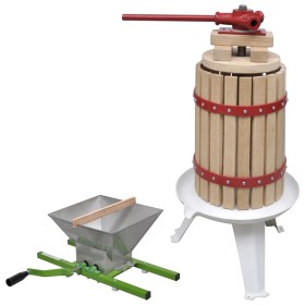 Conjunto de prensa y trituradora de frutas y vinos 2