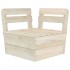 Muebles de paléts para jardín 6 pzas madera de abeto