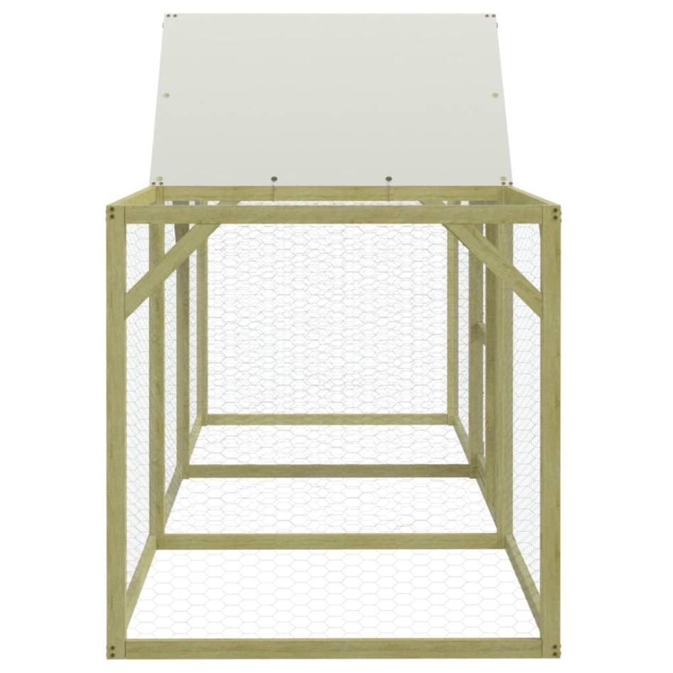 Gallinero madera maciza de pino impregnada 300x100x150