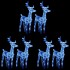 Renos de Navidad 6 unidades 240 LED azul