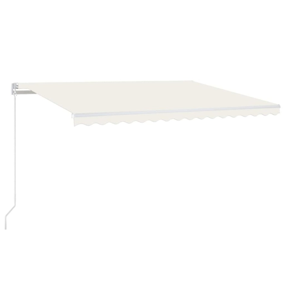 Toldo retráctil automático crema 450x300