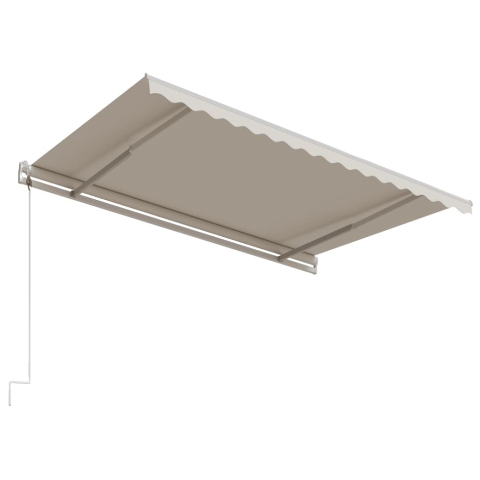 Toldo retráctil automático crema 450x300