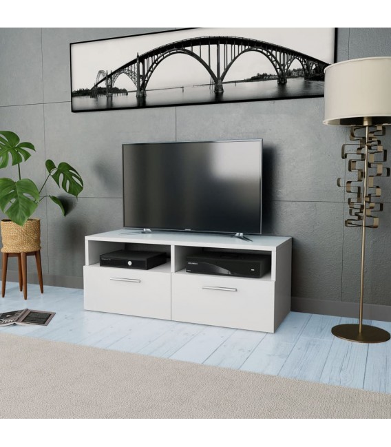 Mueble para TV de aglomerado color blanco