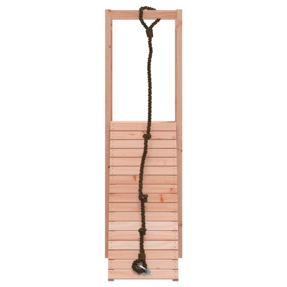 Casita infantil con pared de escalada madera abeto