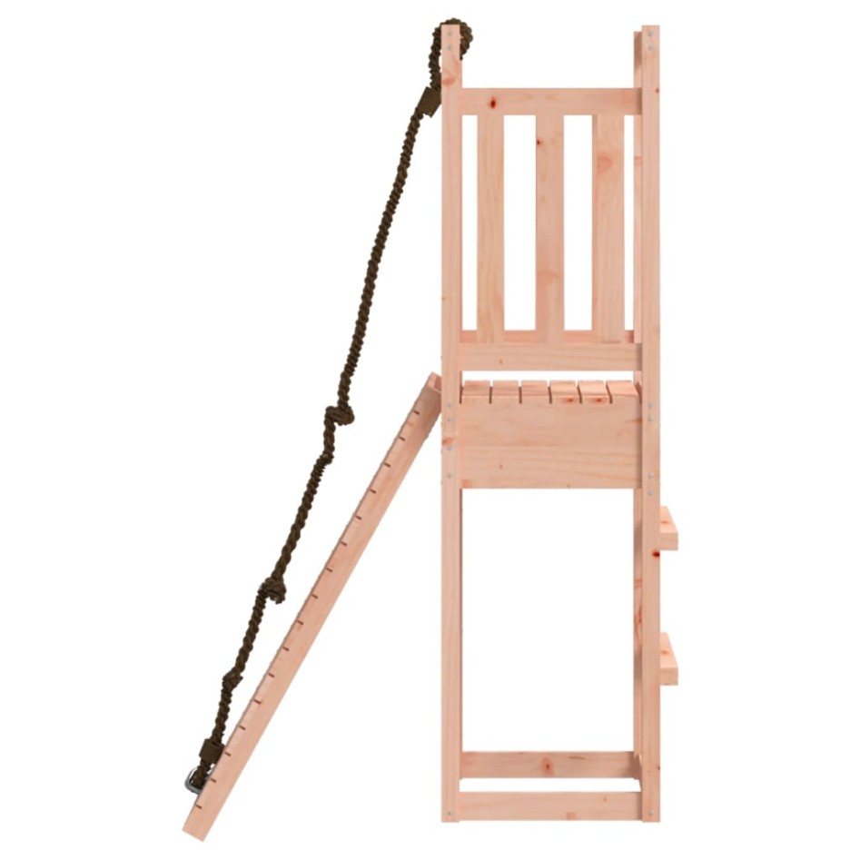 Casita infantil con pared de escalada madera abeto