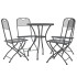 Set de comedor de jardín 5 pzas malla metal expandido