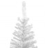 Árbol de Navidad artificial con luces y bolas blanco 240