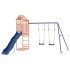 Parque infantil de exterior madera maciza