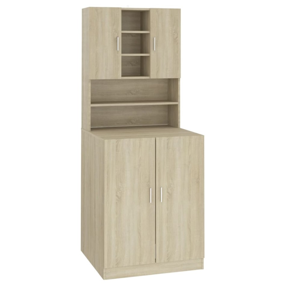 Mueble de lavadora roble