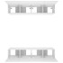 Muebles para TV 4 uds madera contrachapada blanco 80x30x30