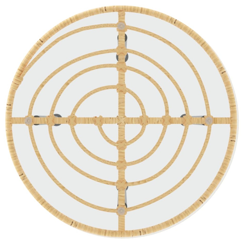 Juego de comedor de jardín 3 piezas ratán