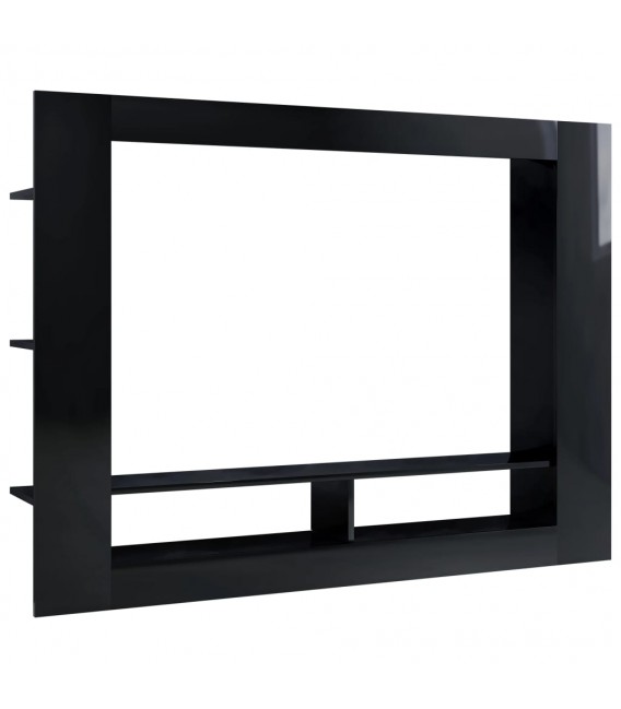 Mueble para TV de aglomerado negro brillante