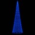 Árbol de Navidad en asta de bandera 1534 LED azul 500