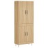Aparador alto madera contrachapada color roble 69,5x34x180