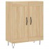 Aparador alto madera contrachapada color roble 69,5x34x180