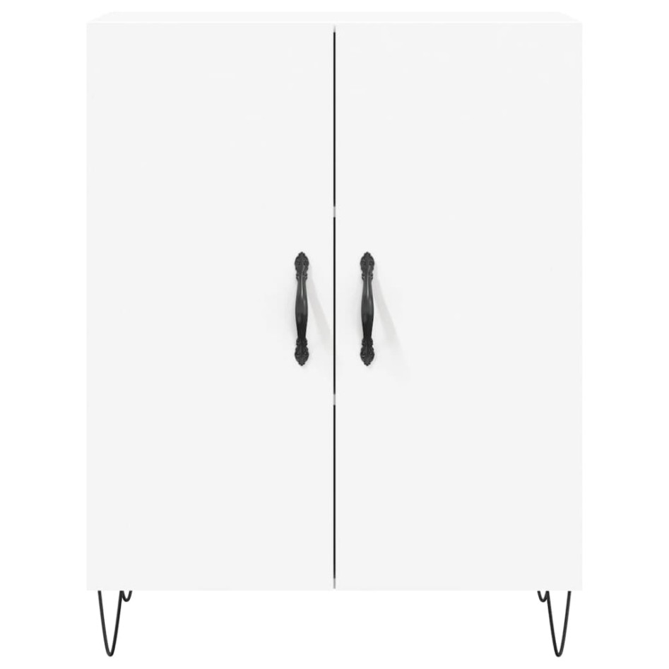 Aparador alto madera contrachapada blanco 69,5x34x180