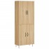 Aparador alto madera contrachapada color roble 69,5x34x180