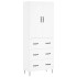 Aparador alto madera contrachapada blanco 69,5x34x180