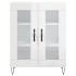 Aparador alto madera contrachapada blanco brillo 69,5x34x180