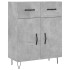 Aparador alto madera contrachapada gris hormigón 69,5x34x180