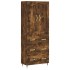 Aparador alto madera contrachapada roble ahumado 69,5x34x180