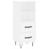 Aparador alto madera contrachapada blanco 34,5x34x180